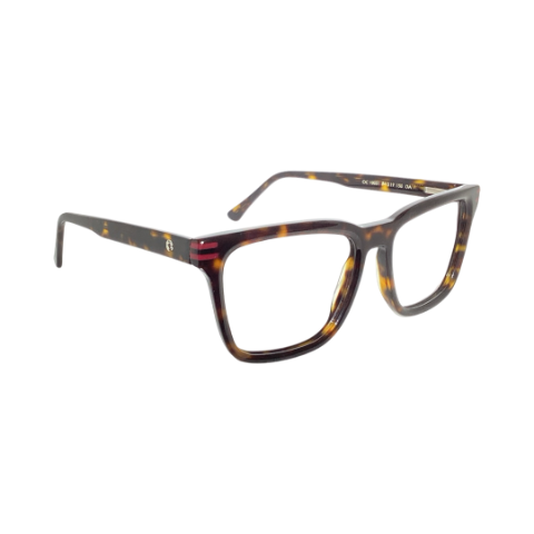Oculis Oc10051 Acetate Leopard Brown Square Full Frame 54