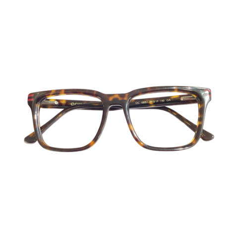 Oculis Oc10051 Acetate Leopard Brown Square Full Frame 54