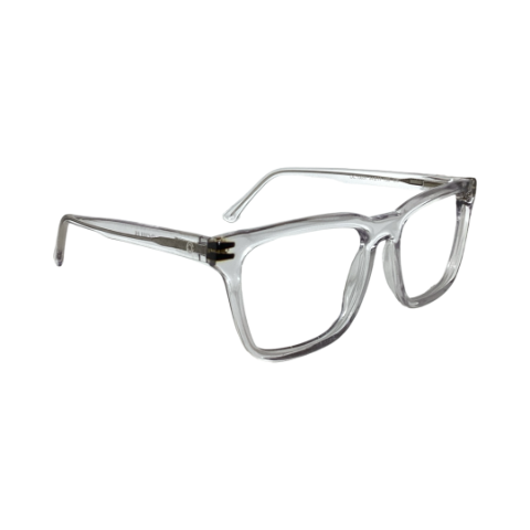 Oculis Oc10051 Acetate Cristal White Square Full Frame 54