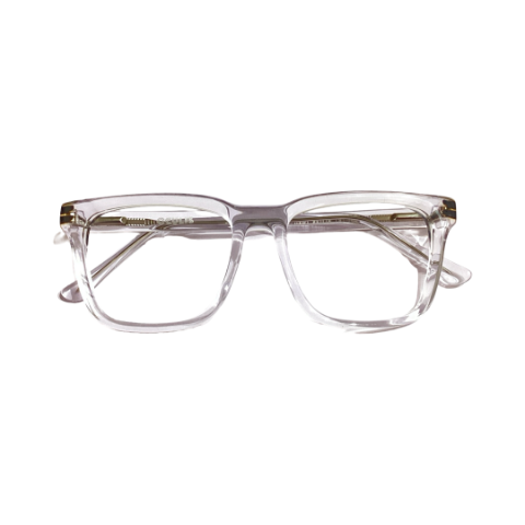 Oculis Oc10051 Acetate Cristal White Square Full Frame 54