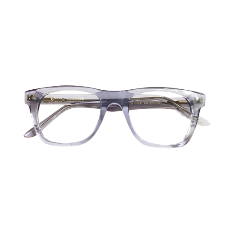 Oculis Oc10058 Acetate Gray Square Full Frame 51