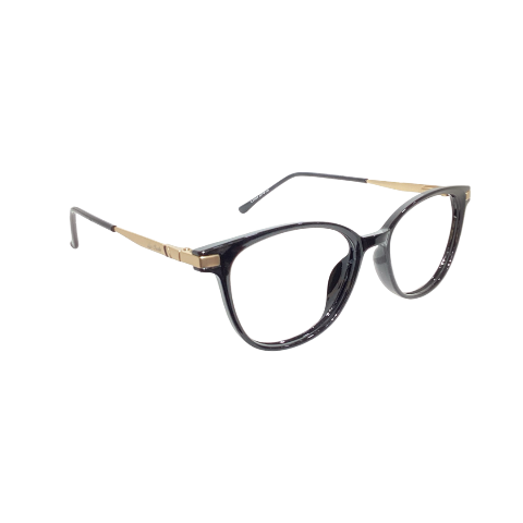 Lue Cartet 259003 Tr Flexi Black Gold Cat Eyes Full Frame 49