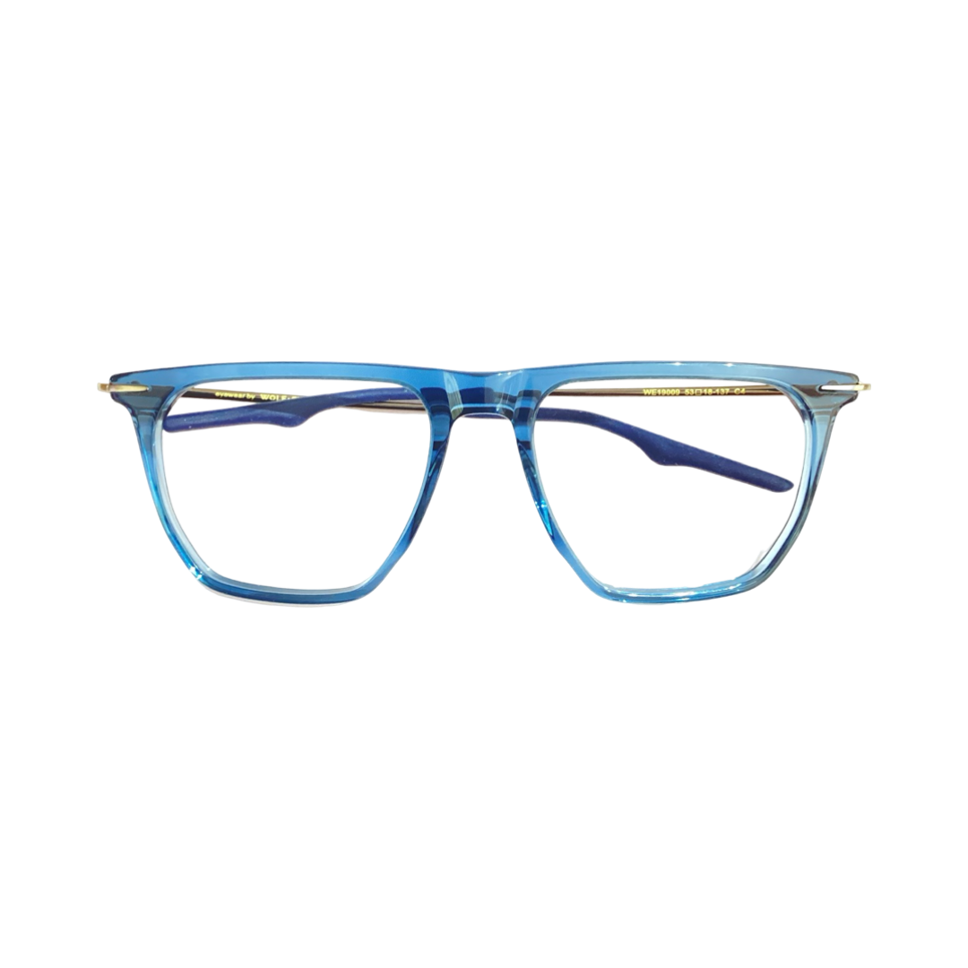 Wolfeyes We19009 Tr Flexi Blue Wayfarer Full Frame 53