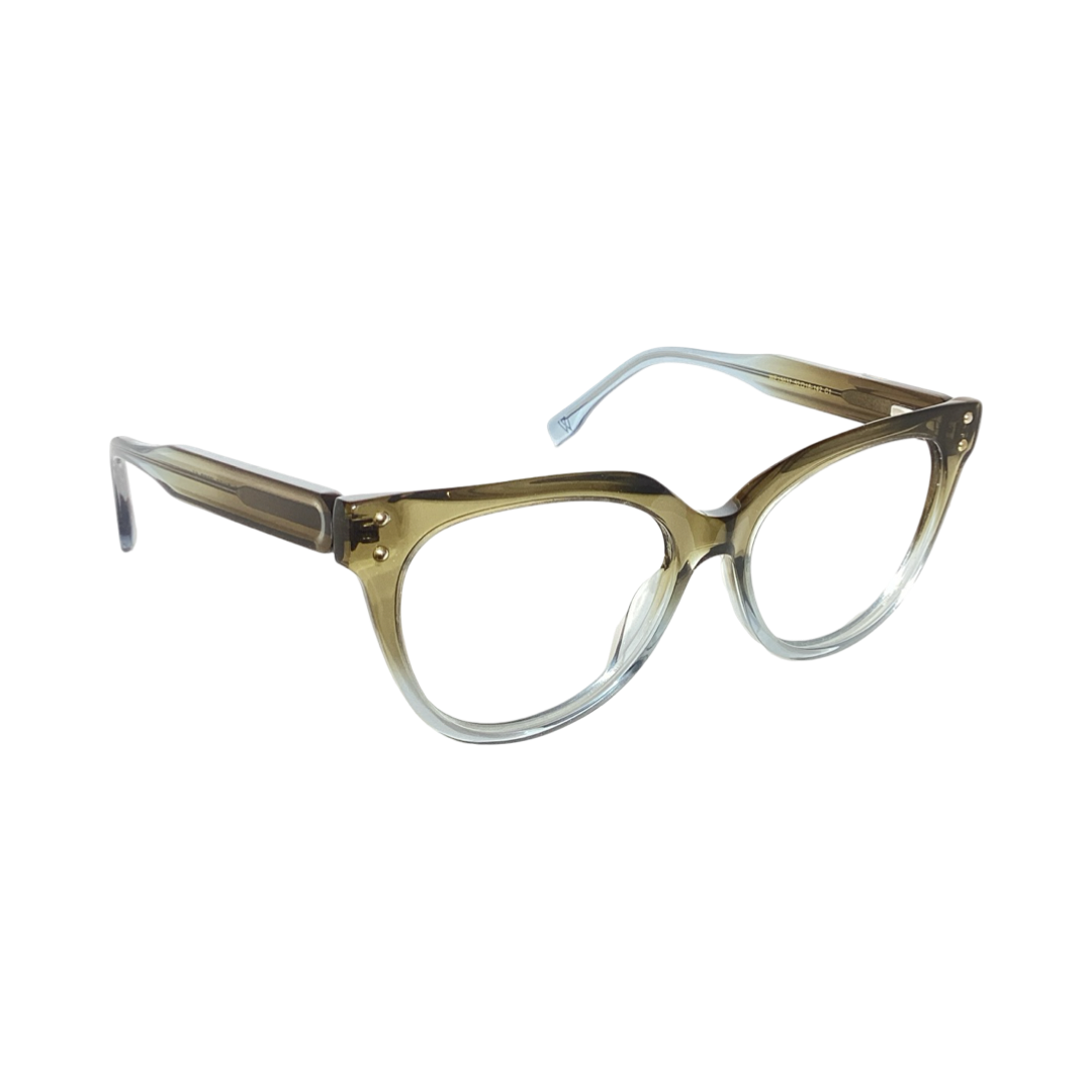 Wolfeyes We15037 Acetate Gray Green Cat Eyes Full Frame 52