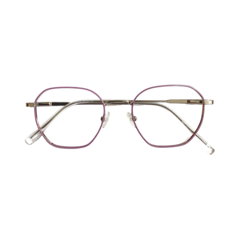 Lue Carlet 256109 Metal Silver Purple Hexagon Full Frame 48