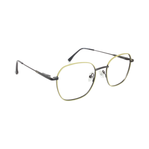 Lue Carlet 256104 Metal Gray Yellow Hexagon Full Frame 47