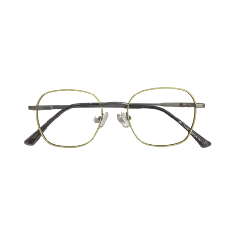 Lue Carlet 256104 Metal Gray Yellow Hexagon Full Frame 47