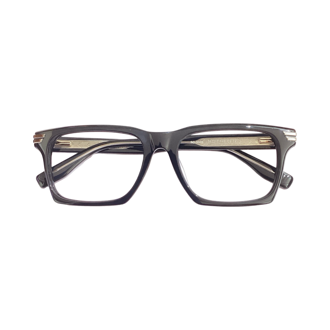 Ipeace Sg9006 Acetate Black Square Full Frame 55