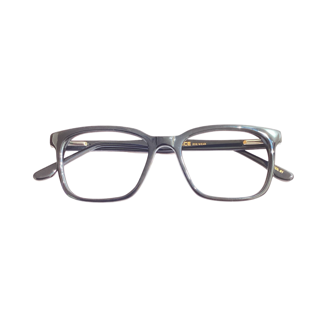 Ipeace M490 Acetate Black Wayfarer Full Frame 52