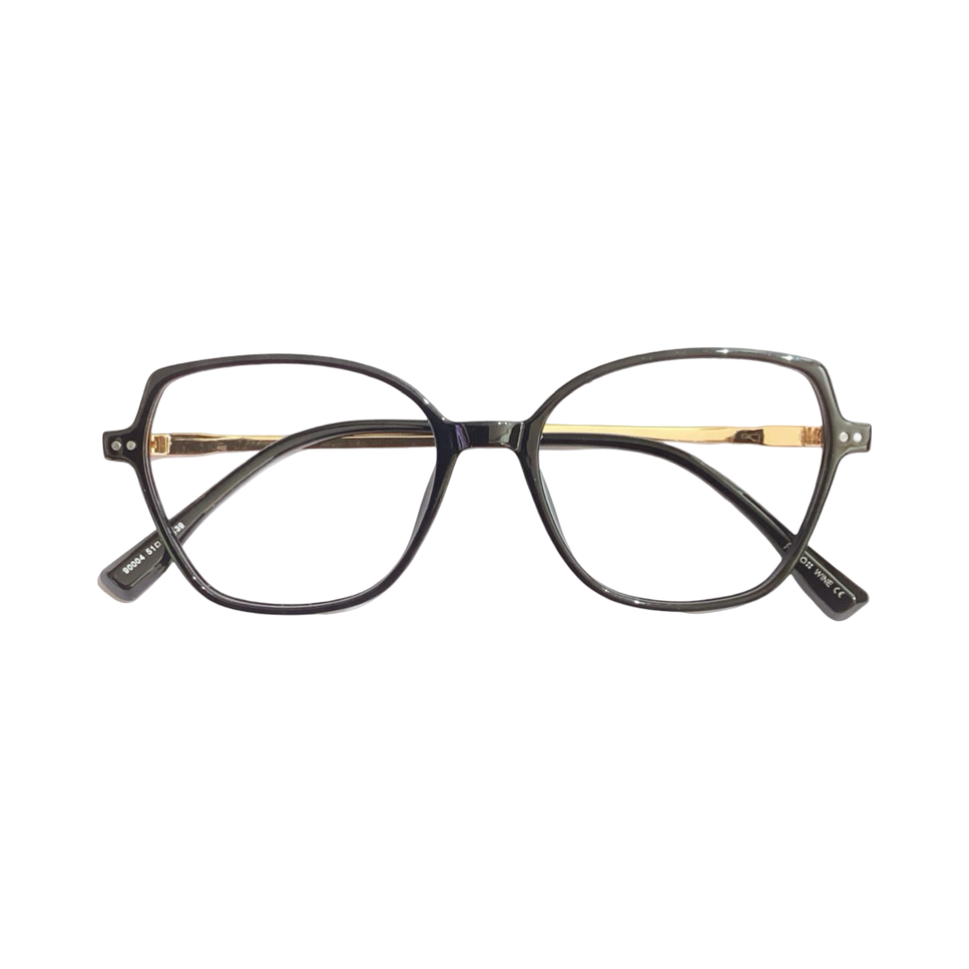 Para 9004 Tr Flexi Black Gold Cat Eyes Full Frame 51