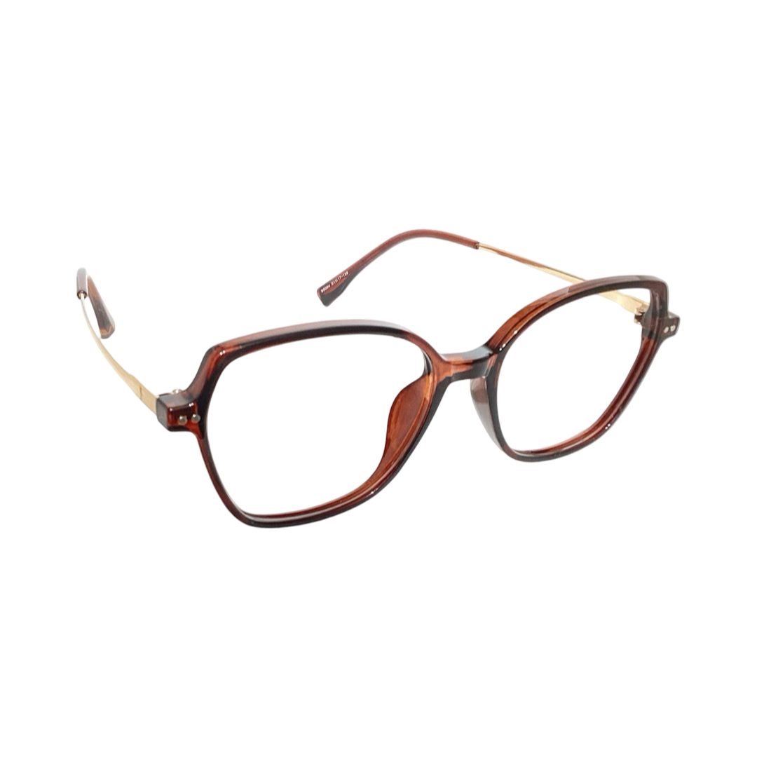 Para 9004 Tr Flexi Brown Gold Cat Eyes Full Frame 51