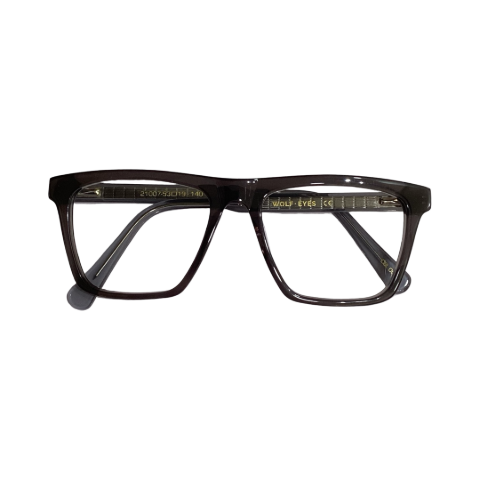 Wolfeyes 21007 Acetate Black Square Full Frame 53