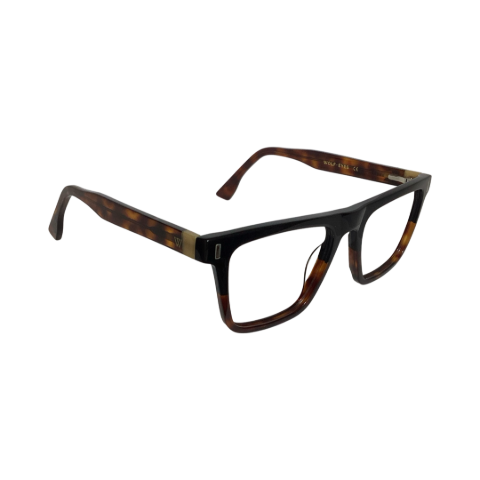 Wolfeyes 21006 Acetate Leopard Brown Square Full Frame 52