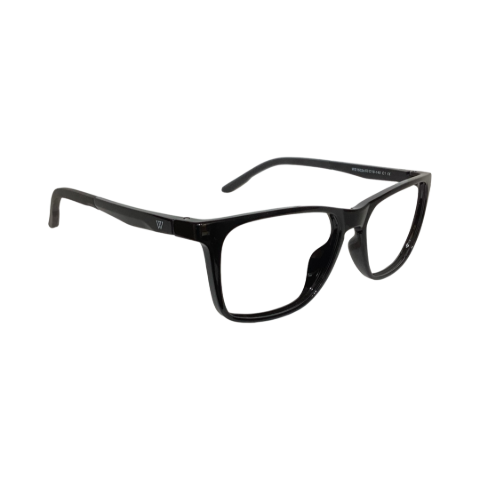 Wolfeyes 15024 Acetate Black Square Full Frame 53