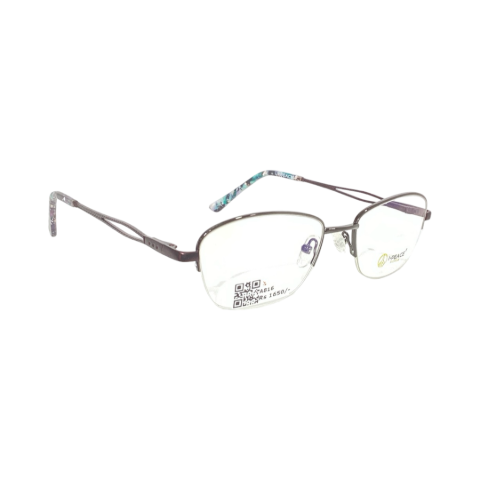I Peace 947606 Metal Metalic Gray Oval Half Frame 50