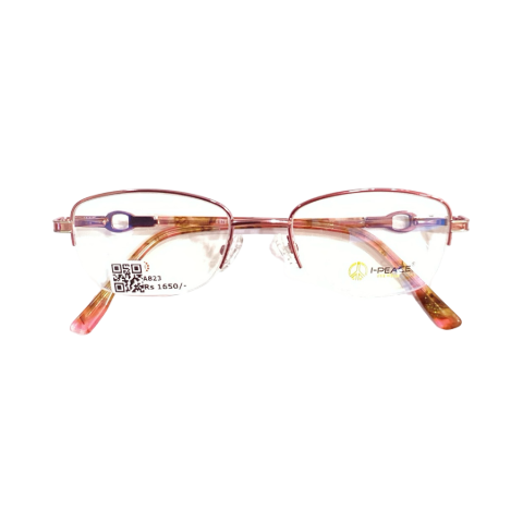 I Peace 947607 Metal Pink Oval Half Frame 50