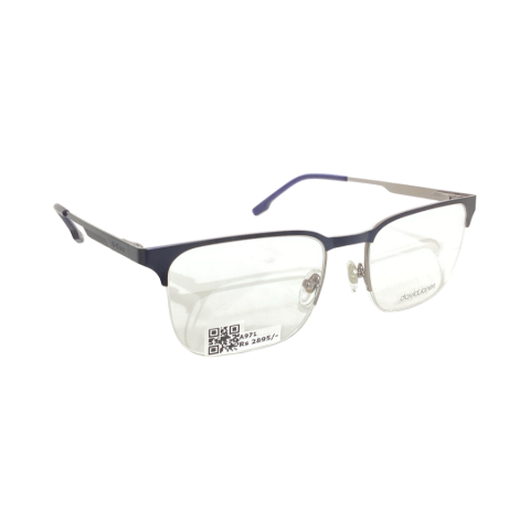 David Jhon Dj0467 Metal Blue Square Half Frame 53