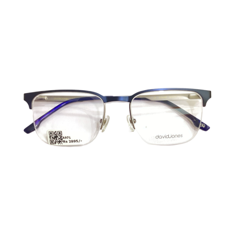 David Jhon Dj0467 Metal Blue Square Half Frame 53