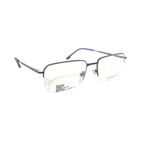 David Jhon Dj0463 Metal Blue Square Half Frame 53