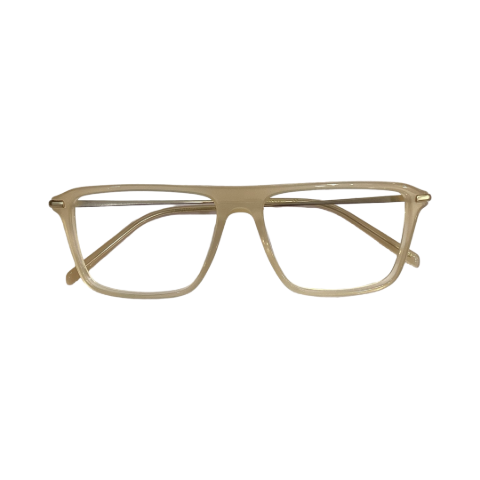 David Jhon Dj0481 Acetate Cream Rectangle Full Frame 54