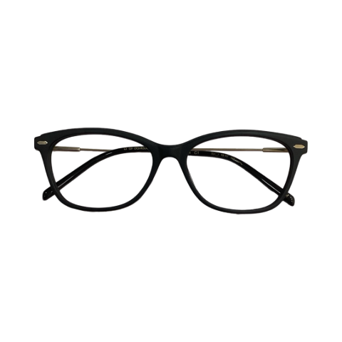 Agnisbi Bi0494 Acetate Black Gold Cat Eyes Full Frame 53