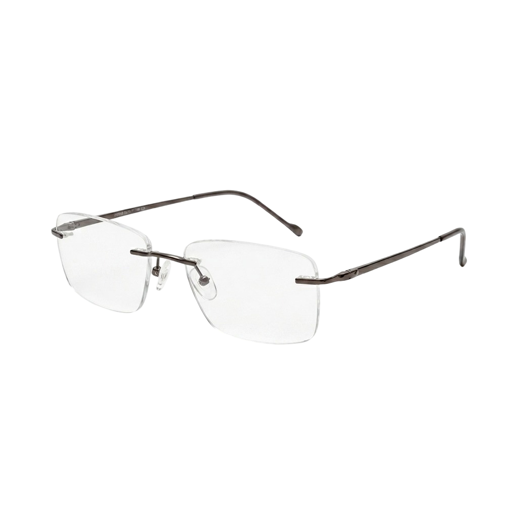 InfinityPro IP9098 Ip Plating Brown Rectangle Rimless 54