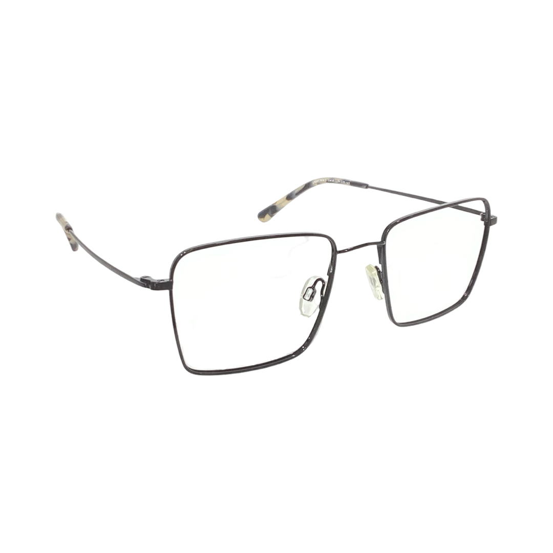 Intense Focus Light Rims Metal Black Square Full Frame 54