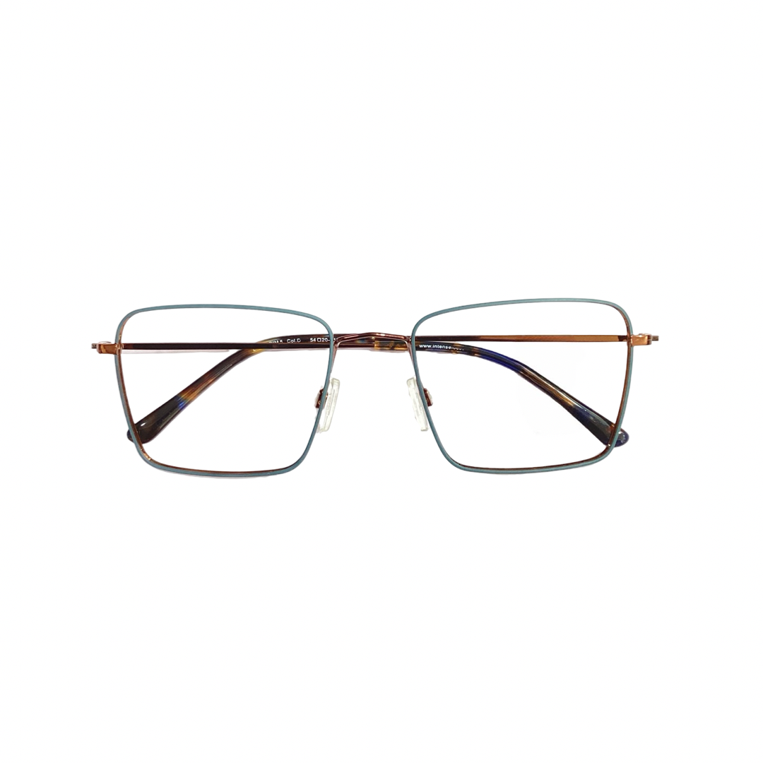 Intense Focus Light Rims Metal Brown Square Full Frame 54