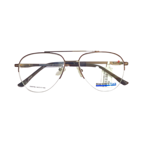 Discovery G20706 Metal Brown Aviator Half Frame 54