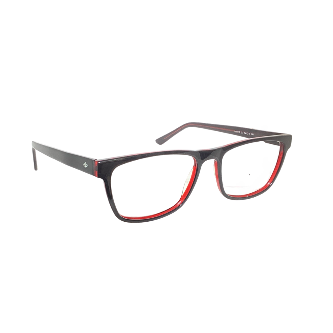 Sprint Sn312 Acetate Black Rectangle Full Frame 54