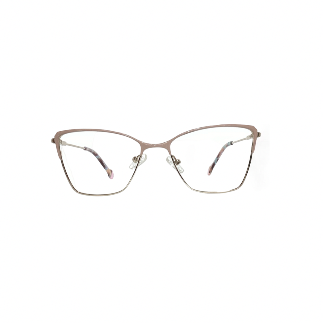 Sparkle Star F782 Metal Cream Gold Cat Eyes Full Frame 52