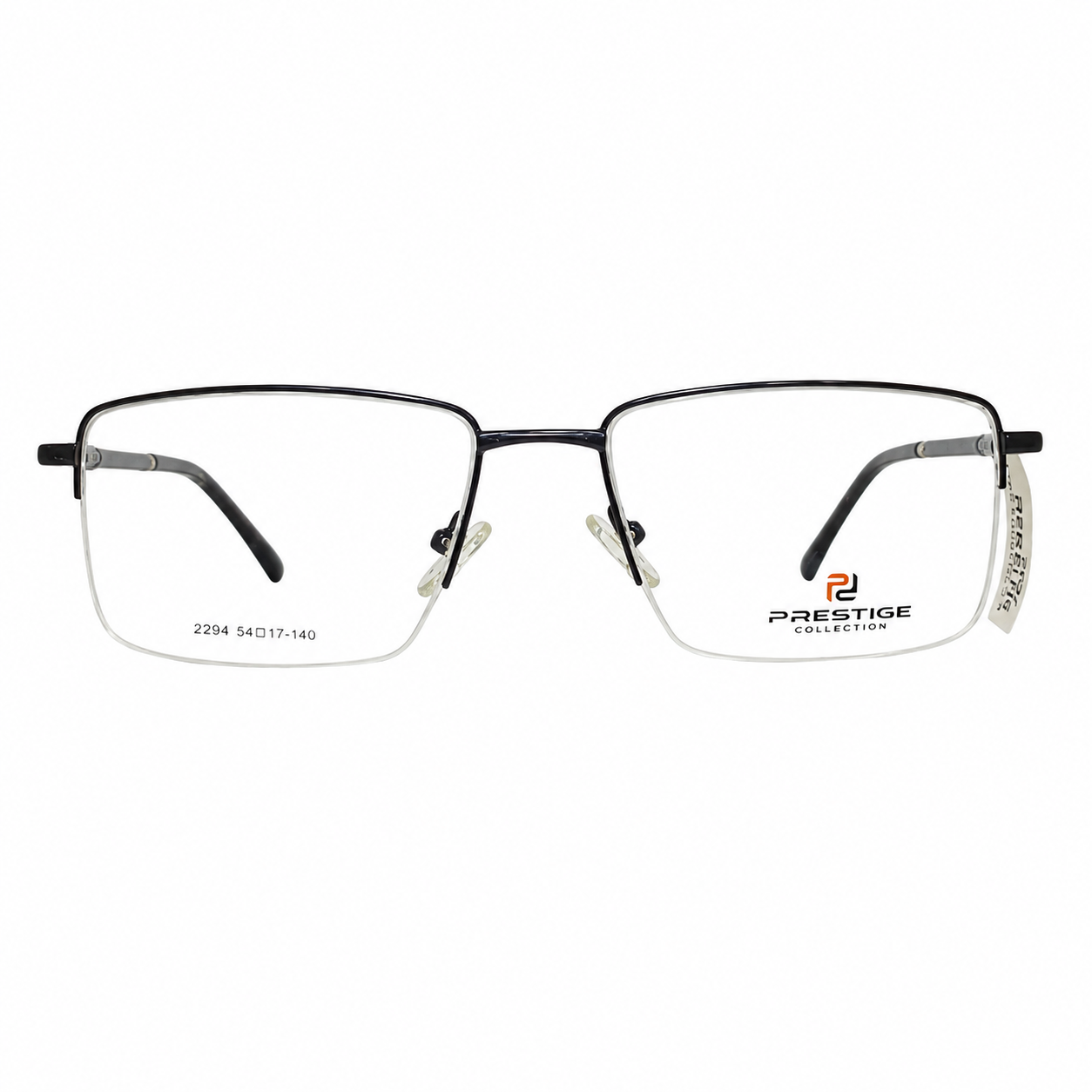 Prestige P2394 Metal Black Square Half Frame 54