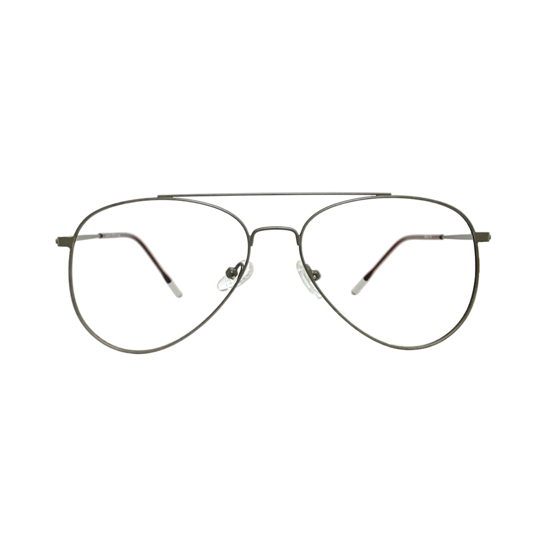 Eyeu 551601 Metal Gray Aviator Full Frame 55