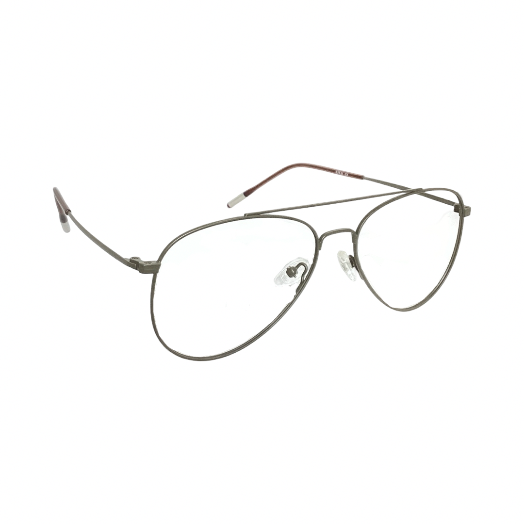 Eyeu 551601 Metal Gray Aviator Full Frame 55