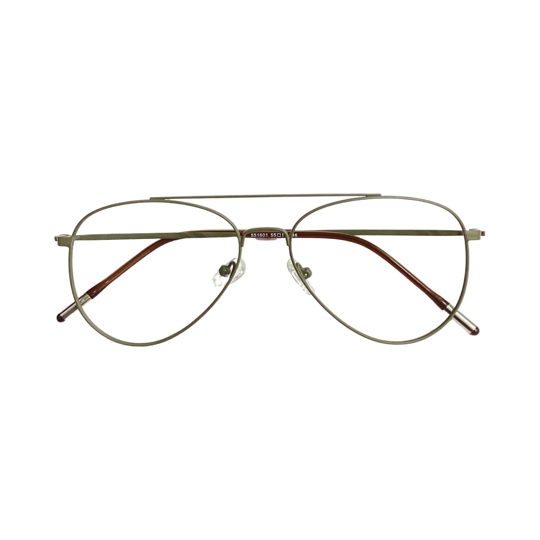 Eyeu 551601 Metal Gray Aviator Full Frame 55