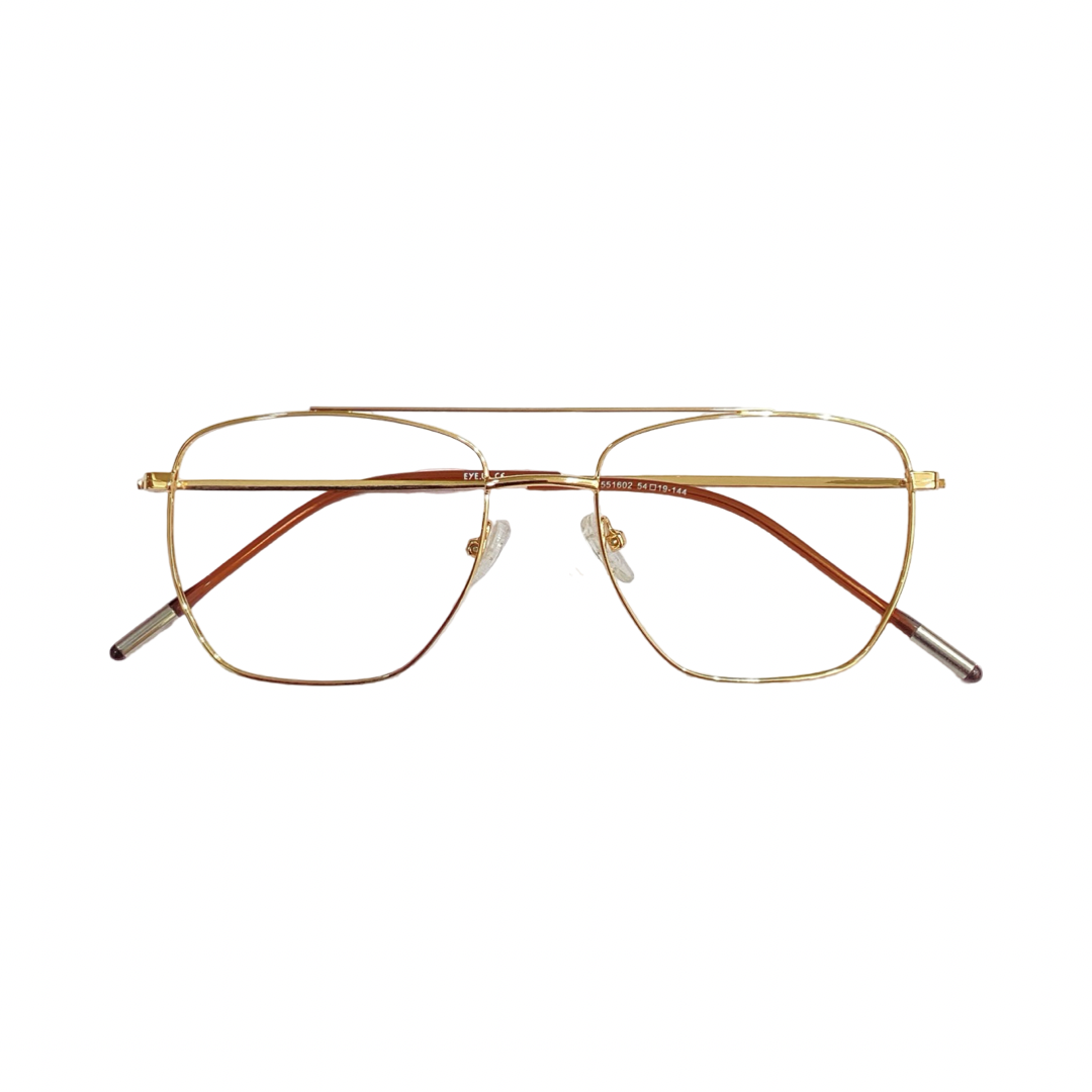 Eyeu 551602 Metal Gold Retro Full Frame 54