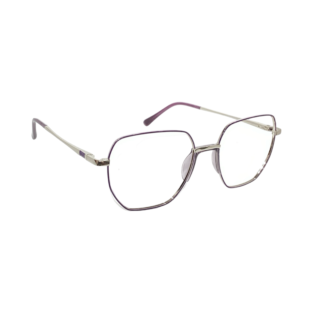 Wolfeyes 5002 Metal Brown Square Rimless 53