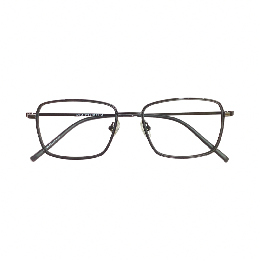 Wolfeyes 409 Metal Black Square Full Frame 52