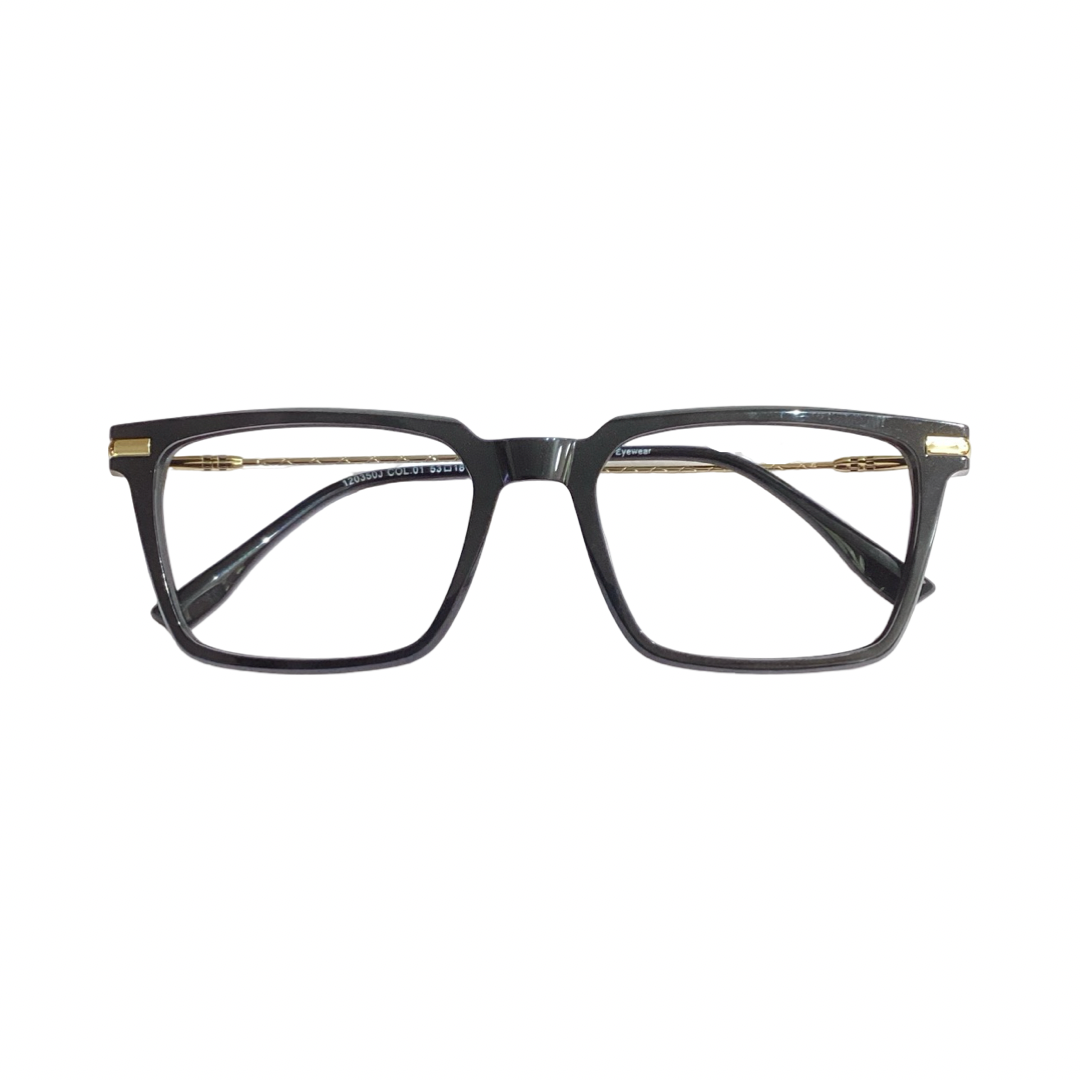 I Peace 120350 Acetate Black Square Full Frame 53