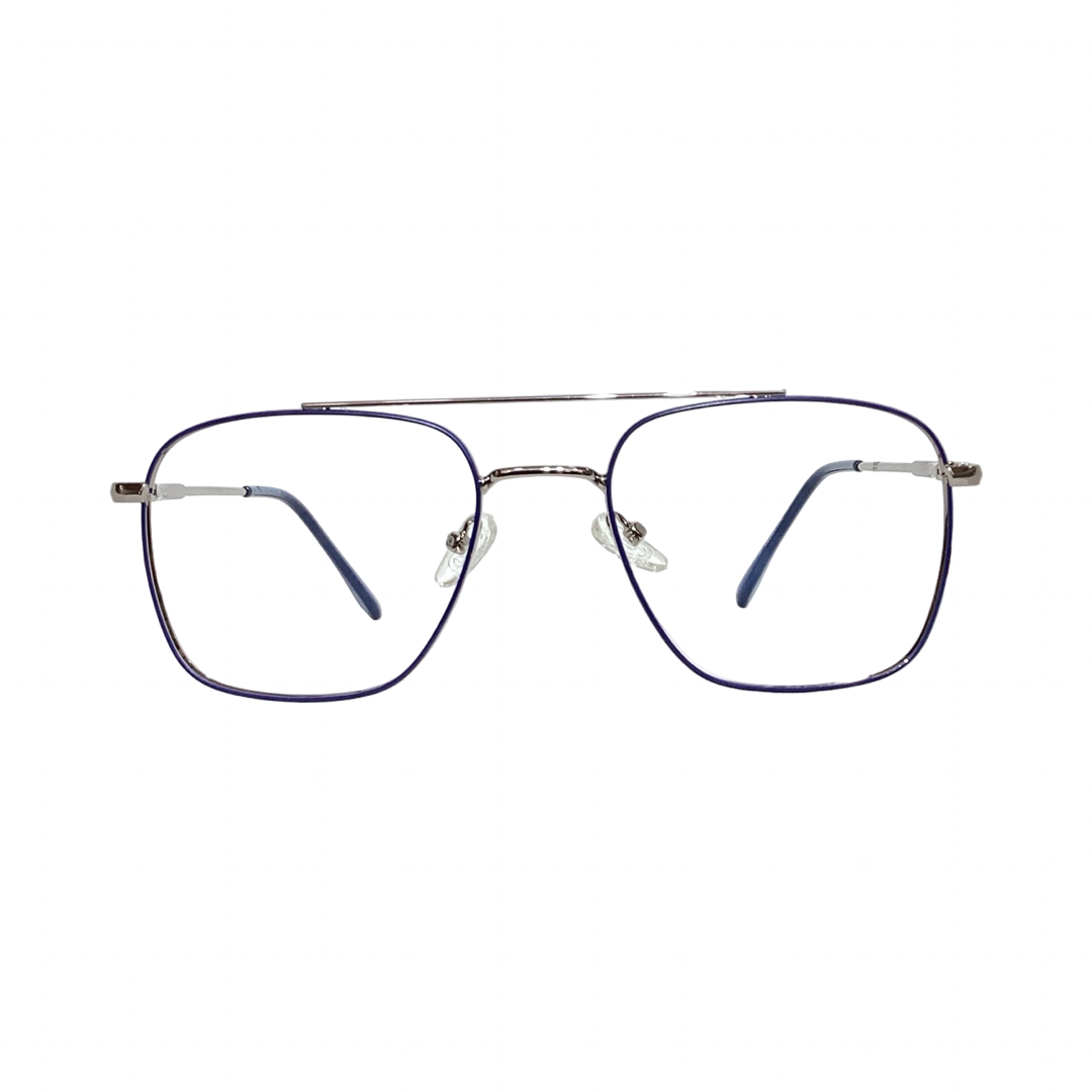 Lue Carlet 9415708 Metal Silver Blue Retro Full Frame 54