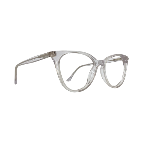 Trendy M7047 Acetate Cristal White Cat Eyes Full Frame 52