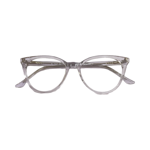 Trendy M7047 Acetate Cristal White Cat Eyes Full Frame 52