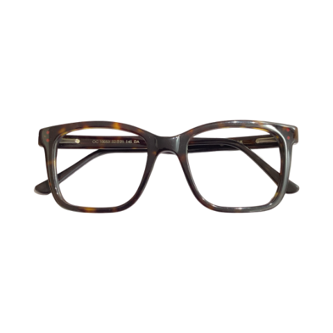 Oculis 10053 Acetate Leopard Brown Square Full Frame 52