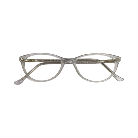 Trendy M907 Acetate Cristal White Cat Eyes Full Frame 52