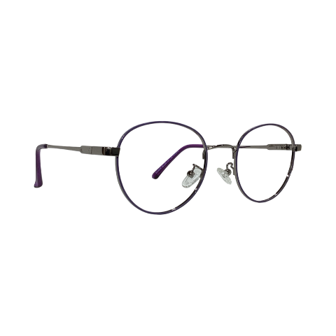 High Street  2416204 Metal Silver Purple Round Full Frame 48