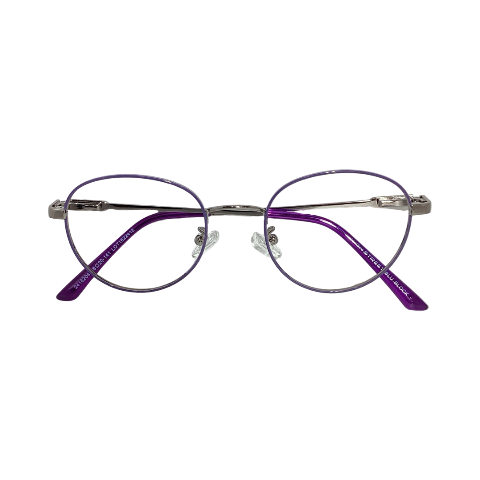 High Street  2416204 Metal Silver Purple Round Full Frame 48