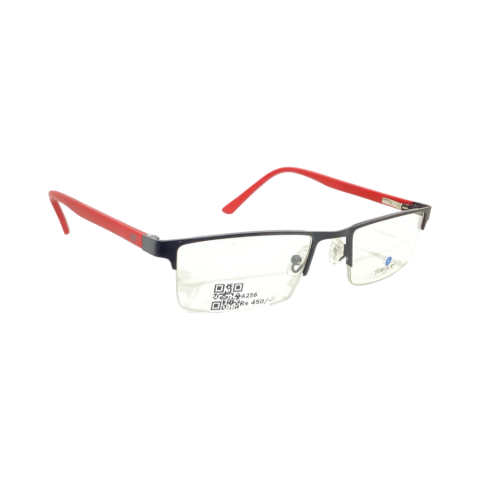 Tom Play 2060 Metal Black Rectangle Half Frame 51