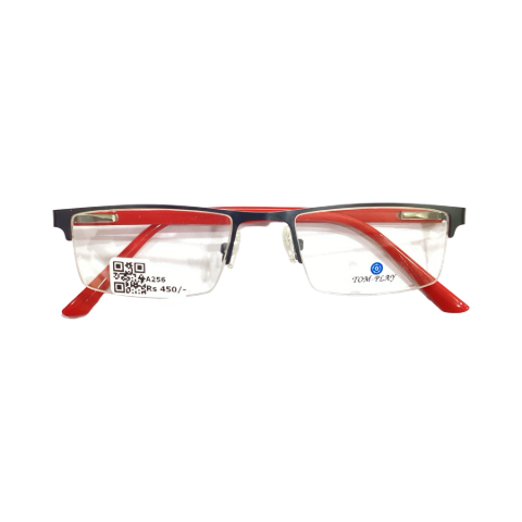 Tom Play 2060 Metal Black Rectangle Half Frame 51