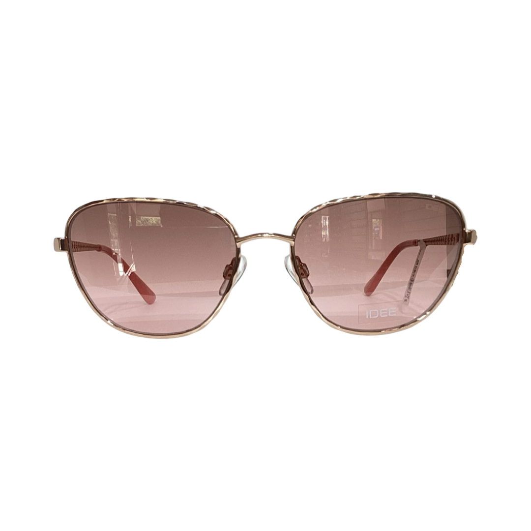 Idee S3291 Metal Gold Pink Cat Eyes Full Frame 56