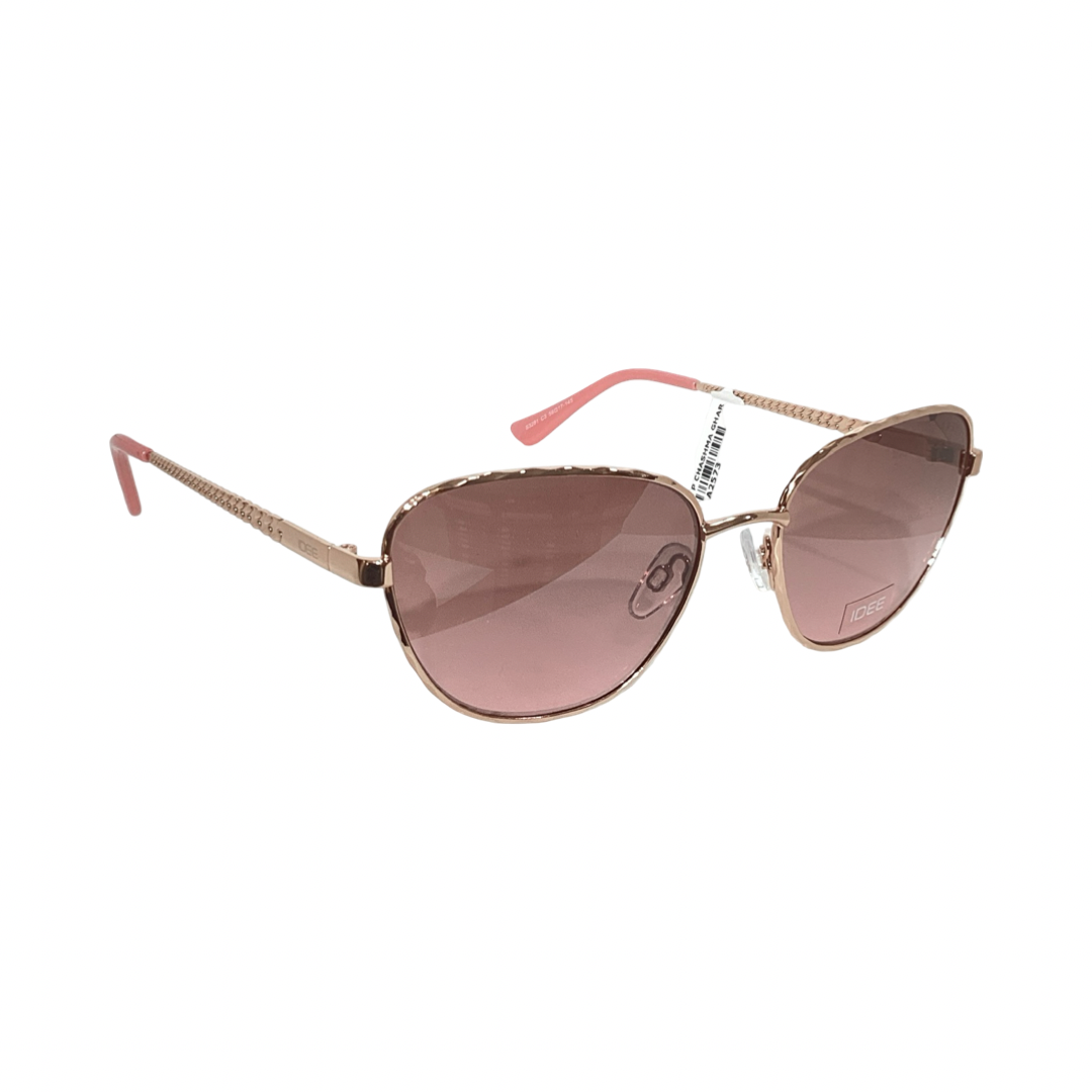 Idee S3291 Metal Gold Pink Cat Eyes Full Frame 56
